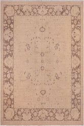 handmade Traditional Kafkaz Tan Brown Hand Knotted RECTANGLE 100% WOOL area rug 8 x 10